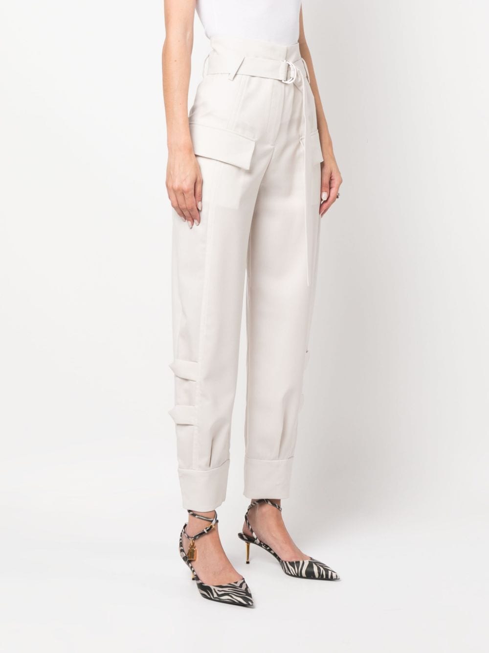 Shop Iro Marita Cargo-pocket Trousers In White