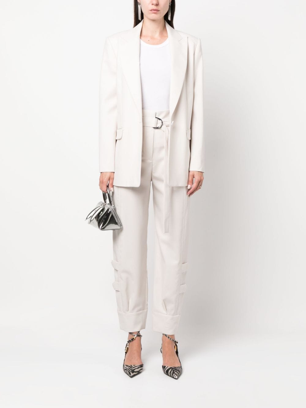 Shop Iro Marita Cargo-pocket Trousers In White