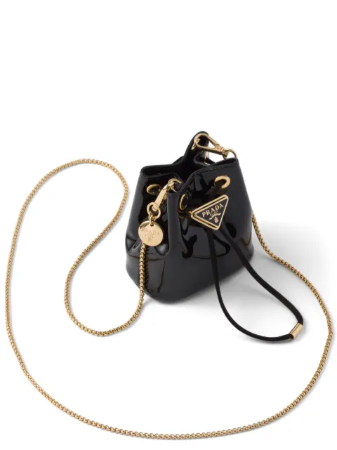 Prada logo-plaque mini bag