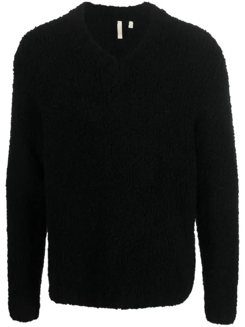 Sunflower merino wool-blend V-neck jumper