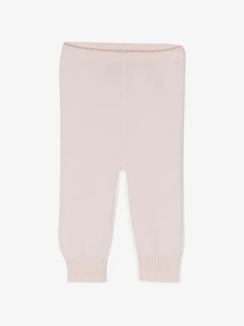 Bonpoint logo-embroidered cashmere leggings