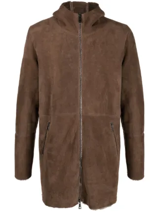 Giorgio Brato zip-up Sheepskin Jacket | Brown | FARFETCH BN 