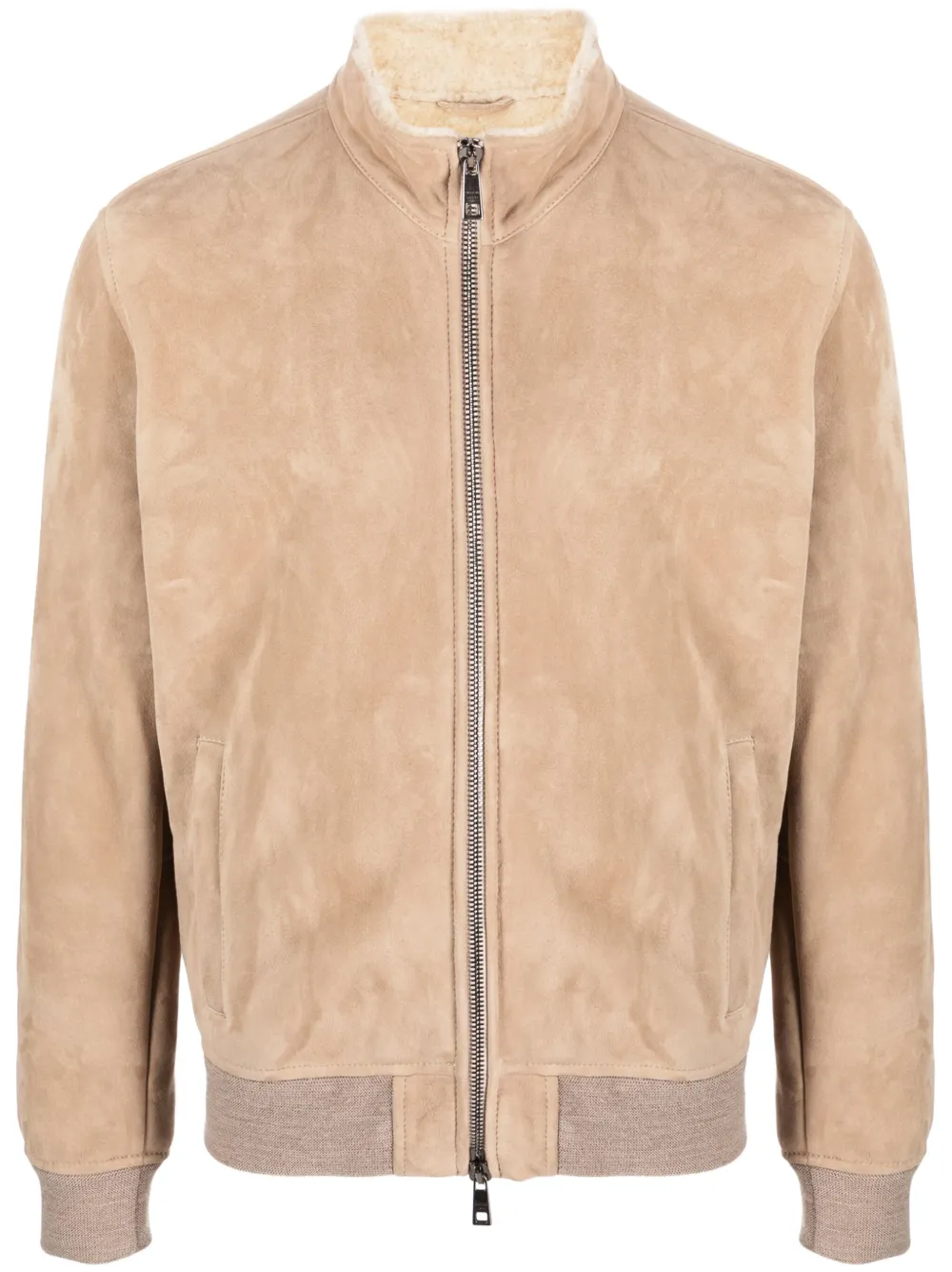 Giorgio Brato suede zip-up jacket | Neutrals | Image 1