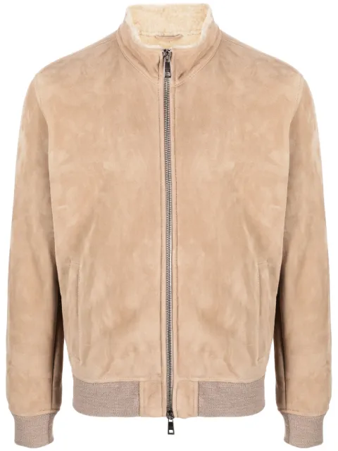 Giorgio Brato suede zip-up jacket