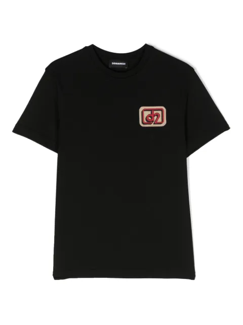 DSQUARED2 KIDS logo-patch cotton T-shirt