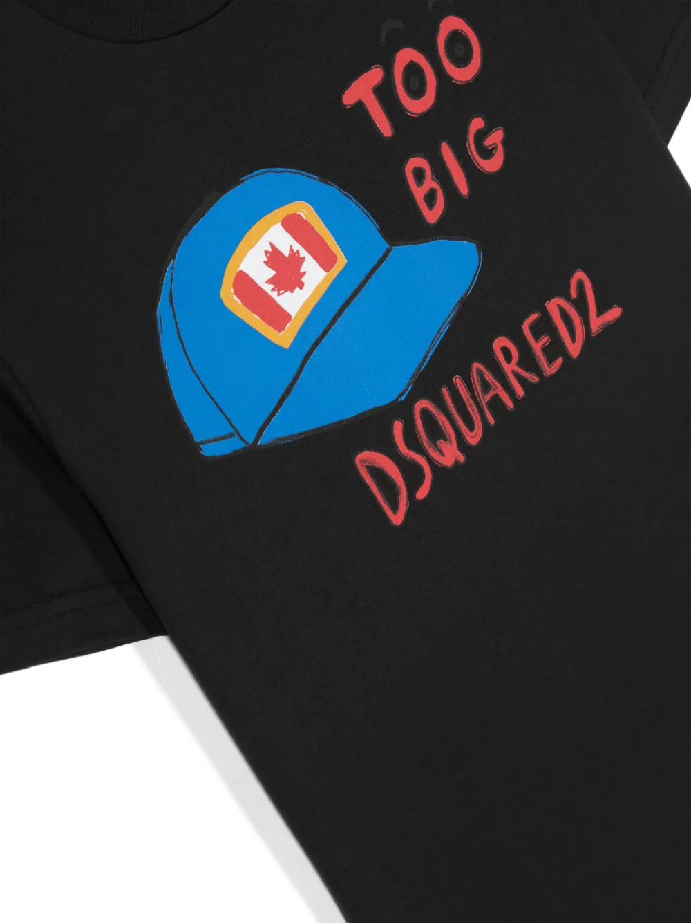 Dsquared2 Graphic-print Cotton T-shirt In Schwarz