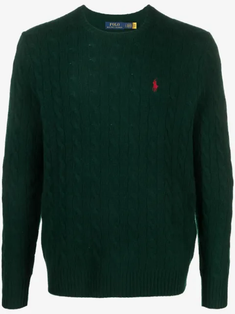 Polo Ralph Lauren Polo Pony-motif cable-knit jumper