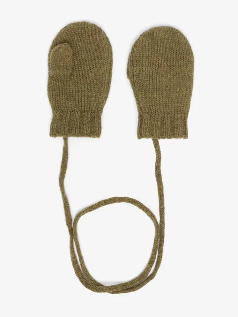 Bonpoint knitted wool mittens