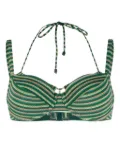 Marlies Dekkers Holi Vintage striped bikini top - Green