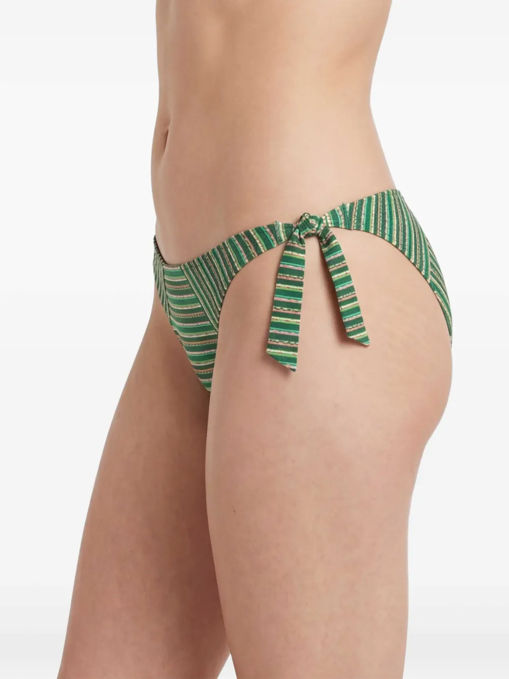 Marlies Dekkers Gestreepte bikinislip Groen