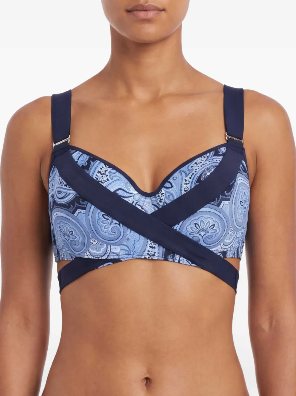 Marlies Dekkers Bikinitop met paisley-print Blauw