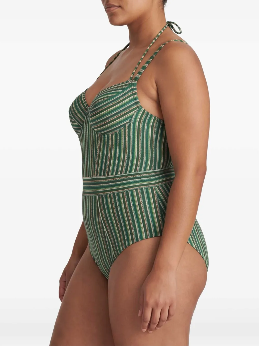 Marlies Dekkers Pre-owned gestreept badpak Groen