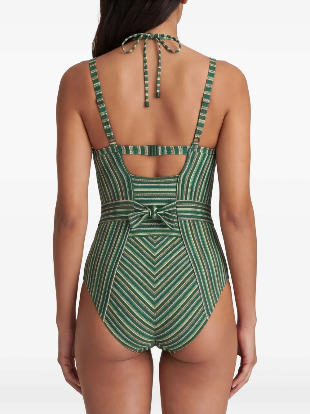 Marlies Dekkers Pre-owned gestreept badpak Groen