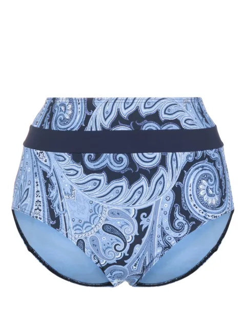 Marlies Dekkers Cache Coeur paisley- print high-waisted bikini bottoms