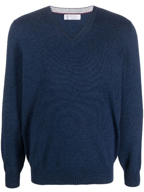 Brunello Cucinelli V-neck cashmere jumper Men