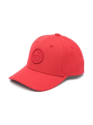 Stone island best sale red cap