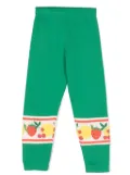 Mini Rodini fruit-print organic cotton trousers - Green