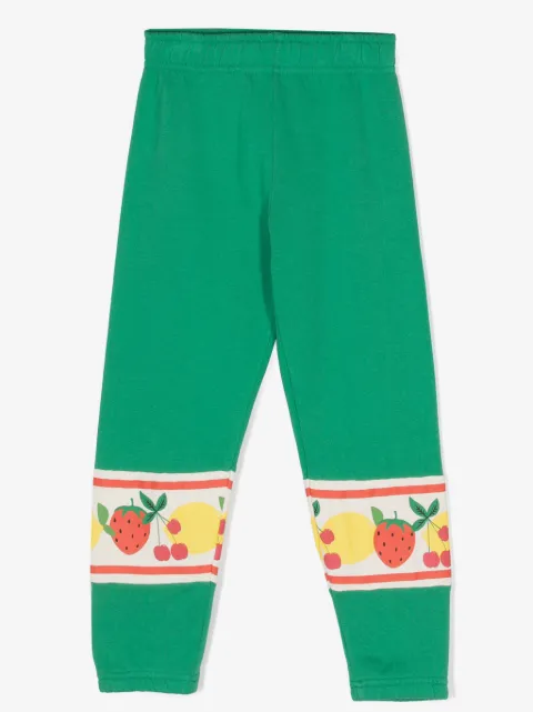 Mini Rodini fruit-print organic cotton trousers