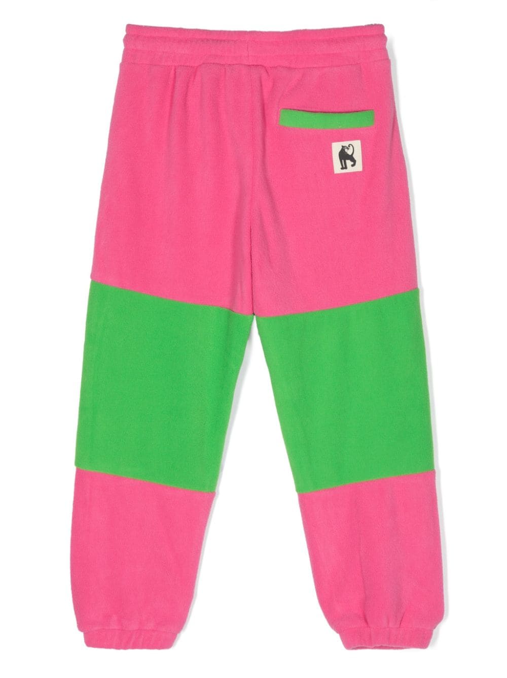 Mini Rodini Trainingsbroek met colourblocking - Roze