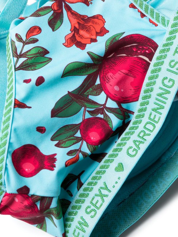 forbidden fruitpush up bra | pomegranate print