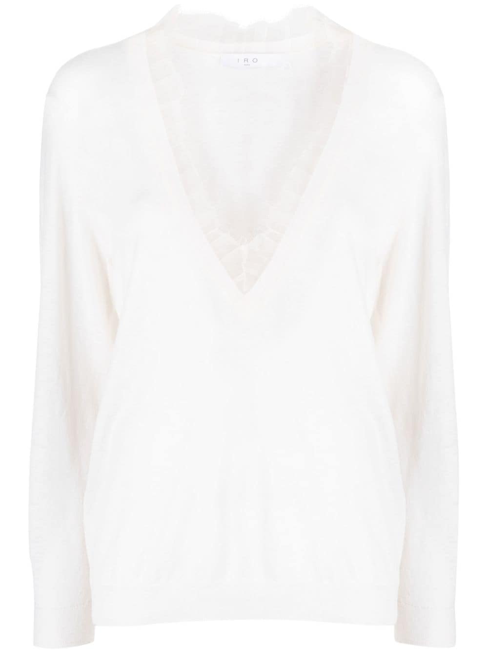 Iro Haby Lace-detail Jumper In Weiss