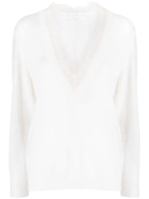 IRO Haby lace-detail jumper