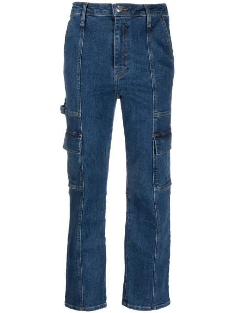 Simkhai high-rise cropped-leg jeans