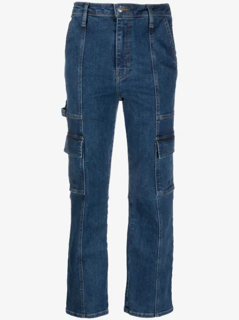 SIMKHAI  jeans capri con tiro alto
