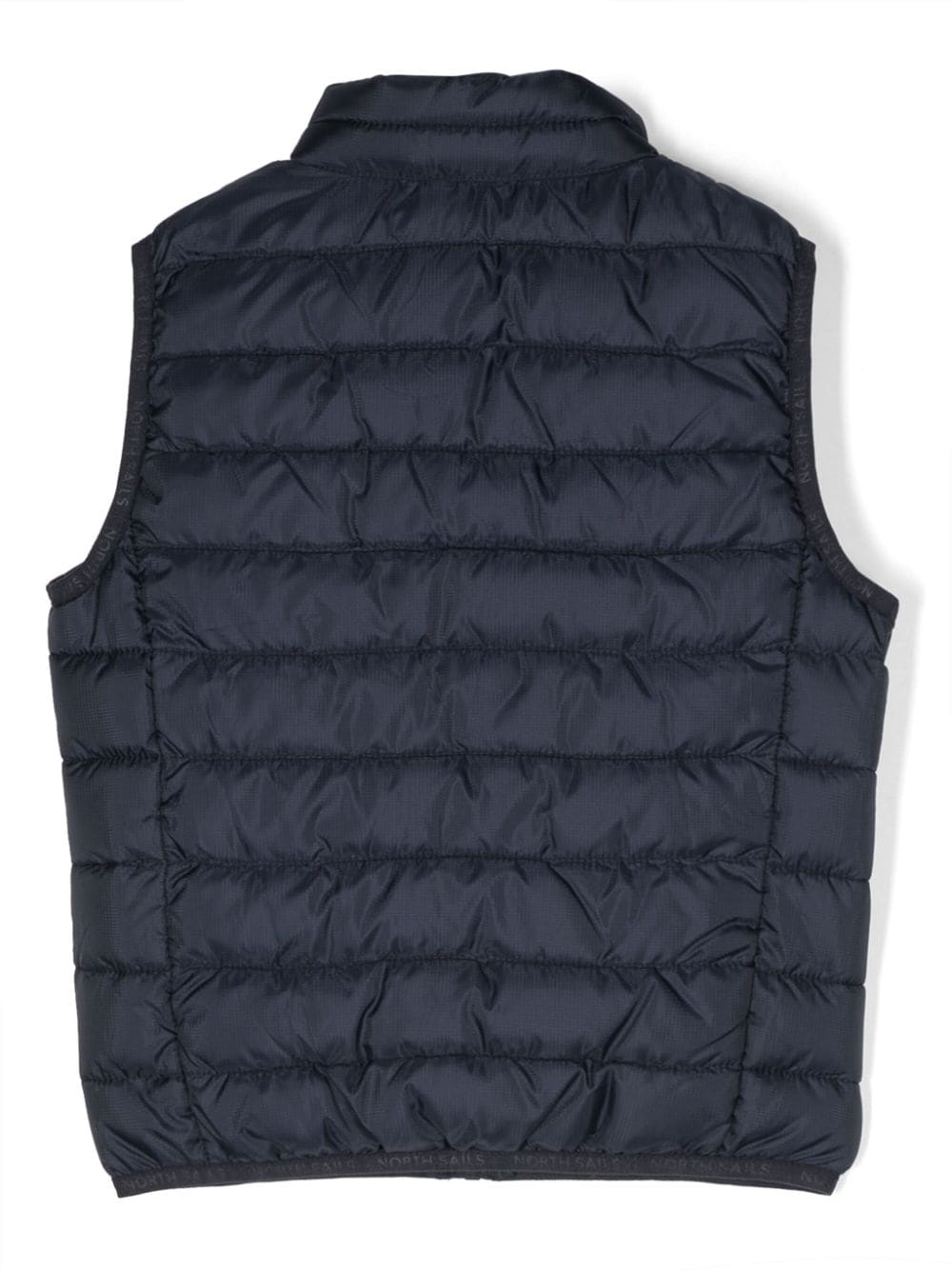 North Sails Kids logo-patch padded gilet - Blauw