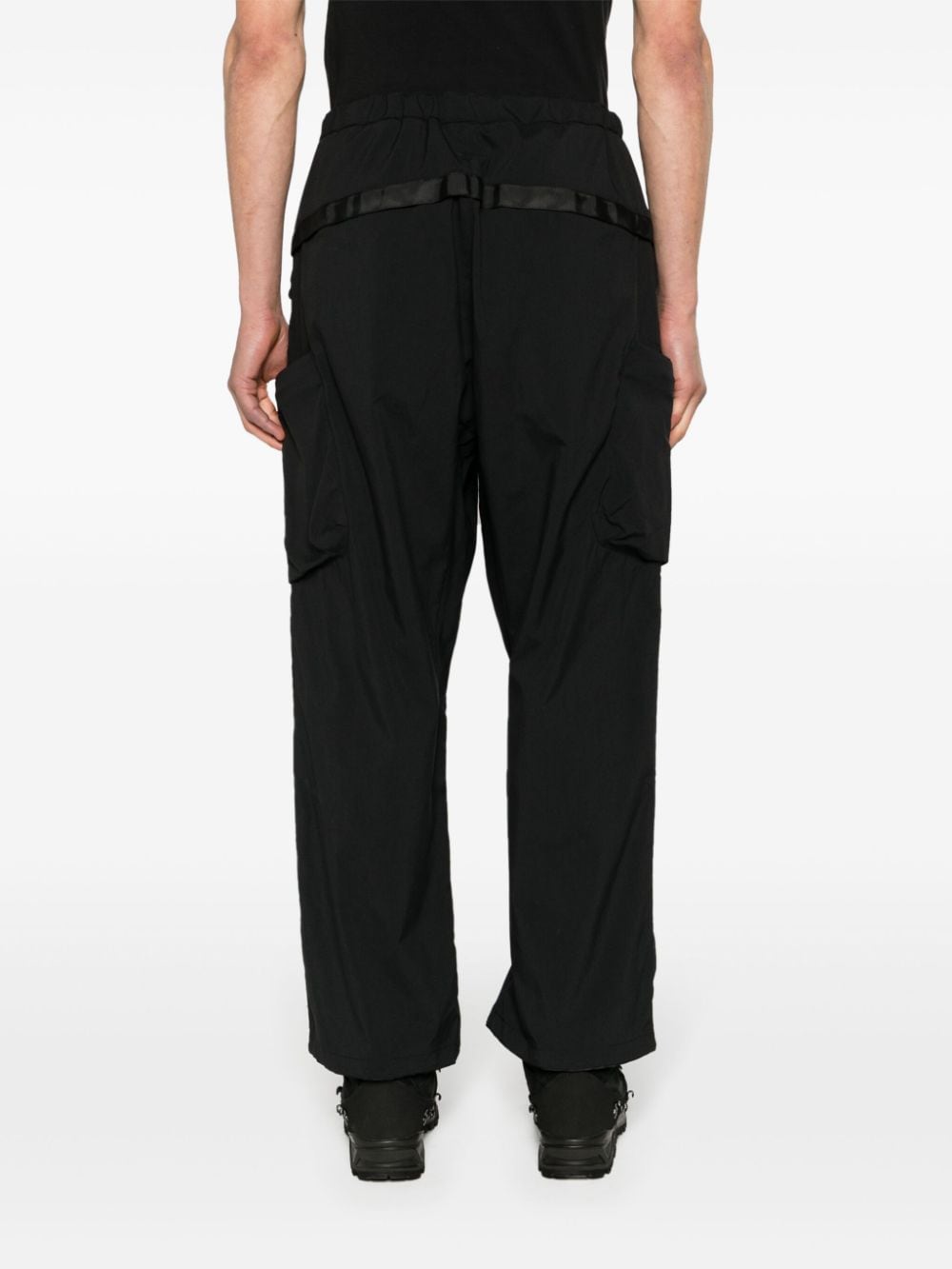 Shop Acronym Low-rise Cargo Trousers In Black