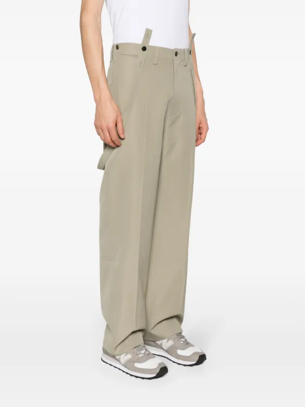 Visvim Tupper wide-leg Trousers | Green | FARFETCH AO