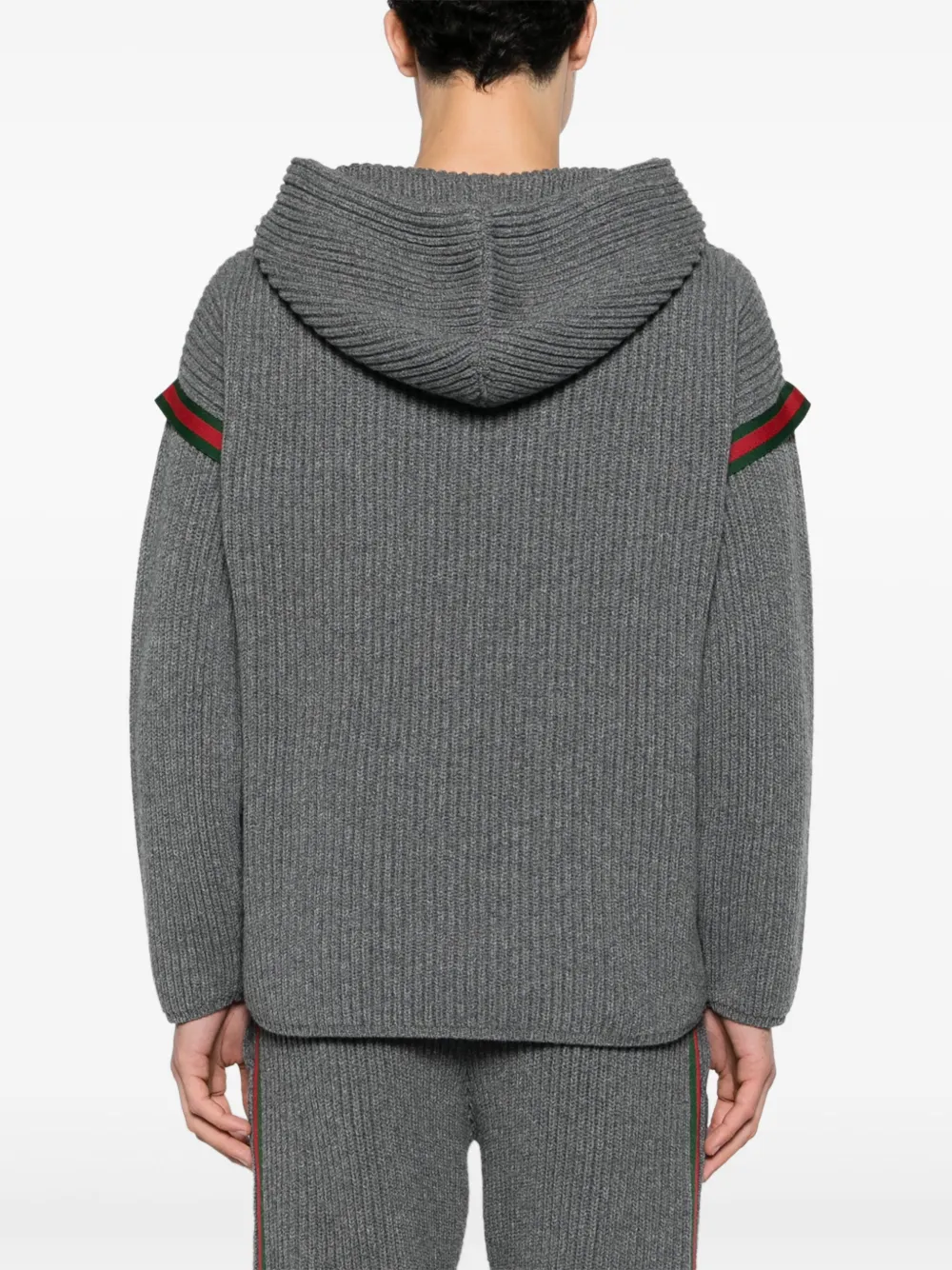 Gucci ウェブストライプ パーカー | グレー | FARFETCH JP