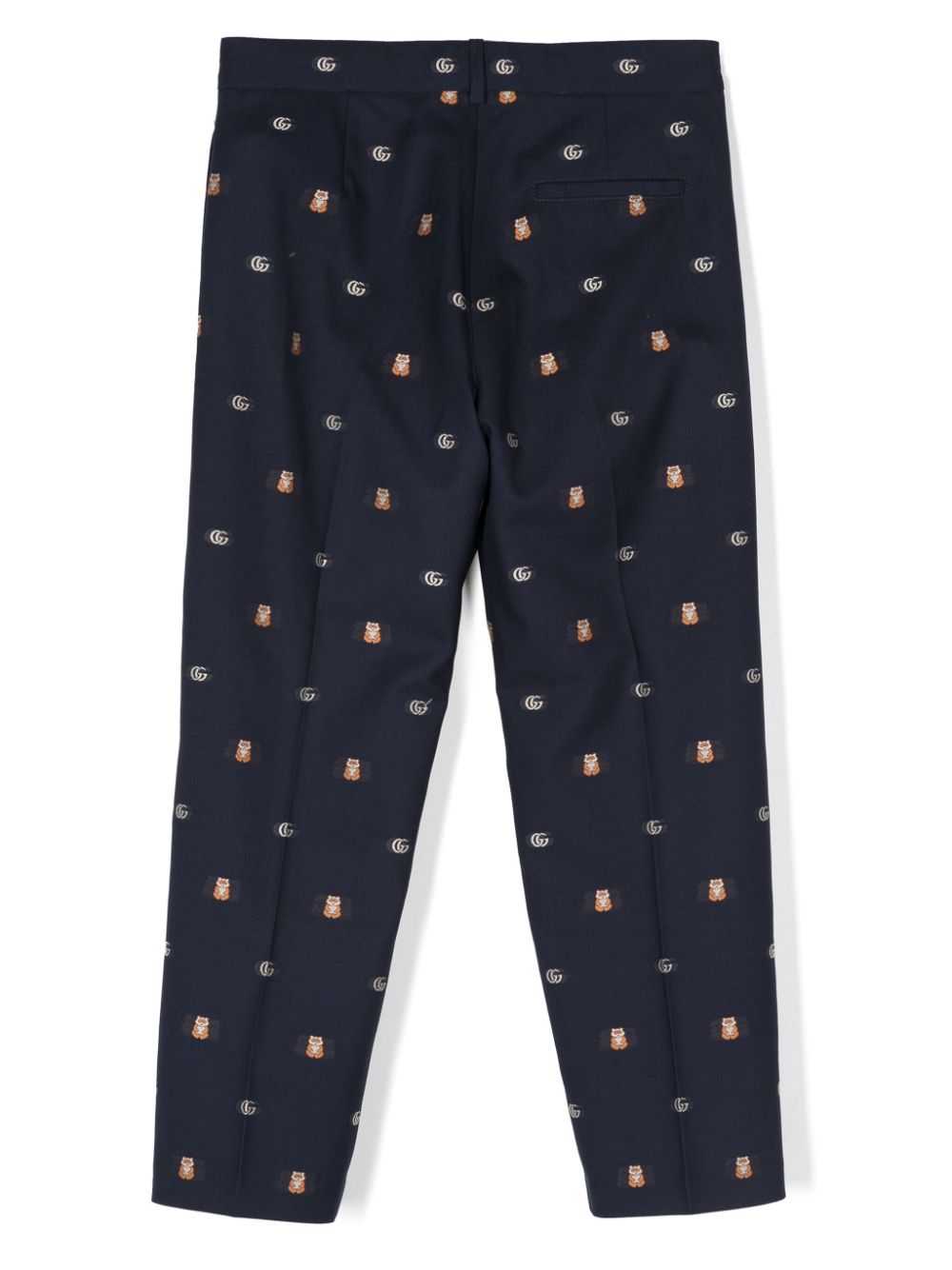 Gucci Kids Double G tapered trousers - Blue