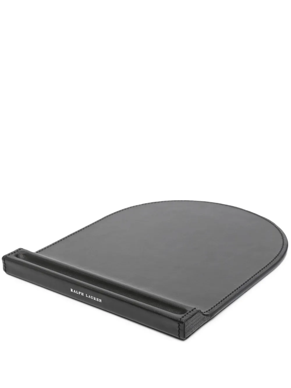 Ralph Lauren Home Brennan leather mouse pad | Black | Image 1