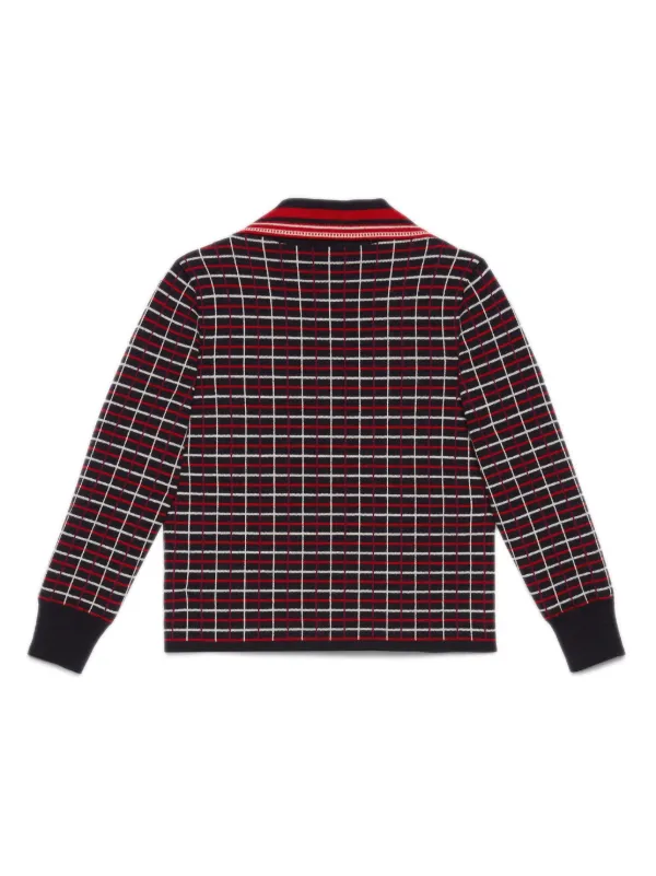 Gucci Kids Jacquard check-print Cardigan - Farfetch 