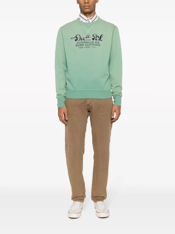 Ralph Lauren RRL slogan-print crew-neck Sweatshirt - Farfetch