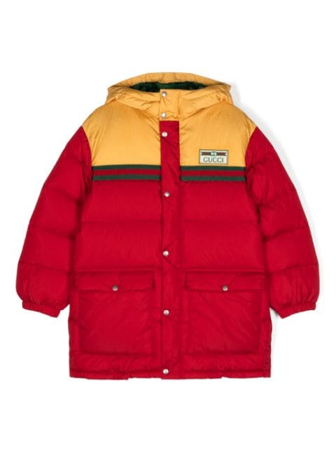 Gucci Kids logo-patch coat