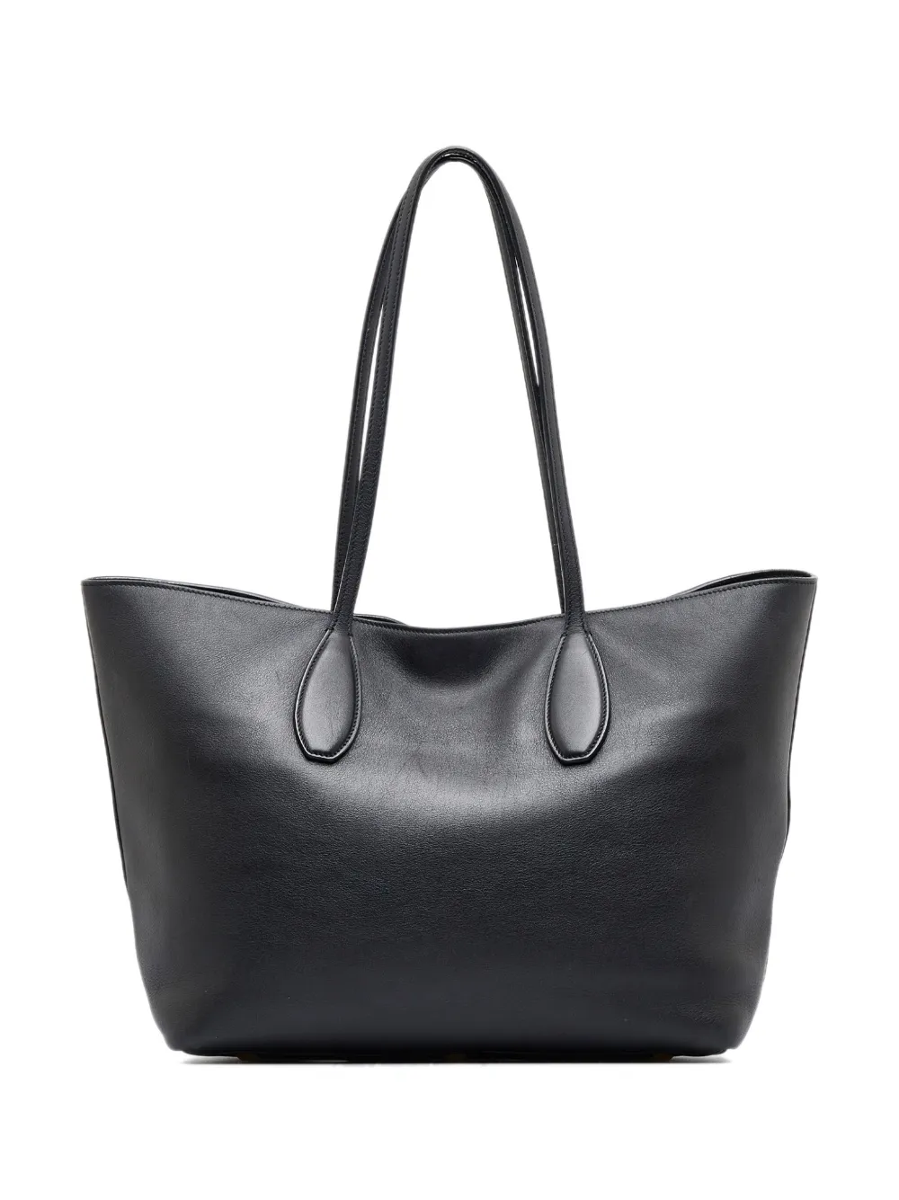 Ferragamo Pre-Owned Gancini leather tote bag - Zwart