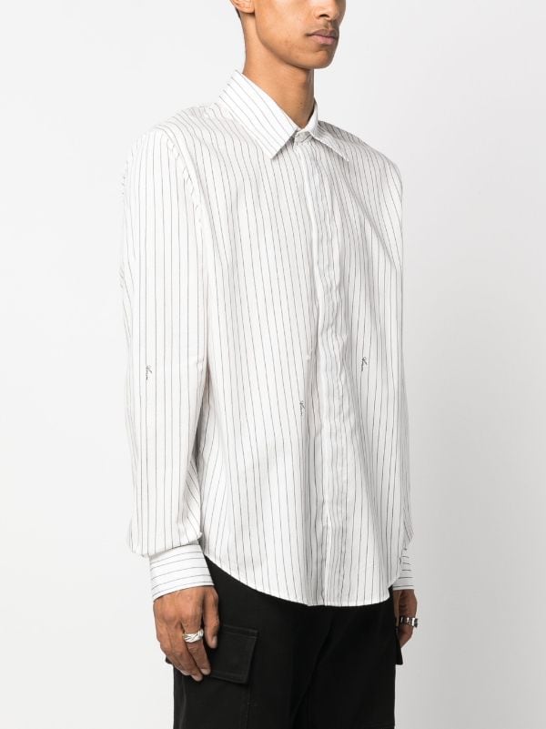 Erika Cavallini Stripes long-sleeve Cotton Shirt - Farfetch