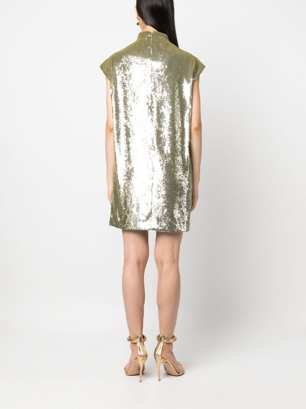 Mock neck 2024 sequin dress