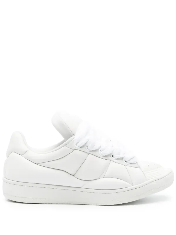 Lanvin Curb XL Leather Sneakers | White | FARFETCH