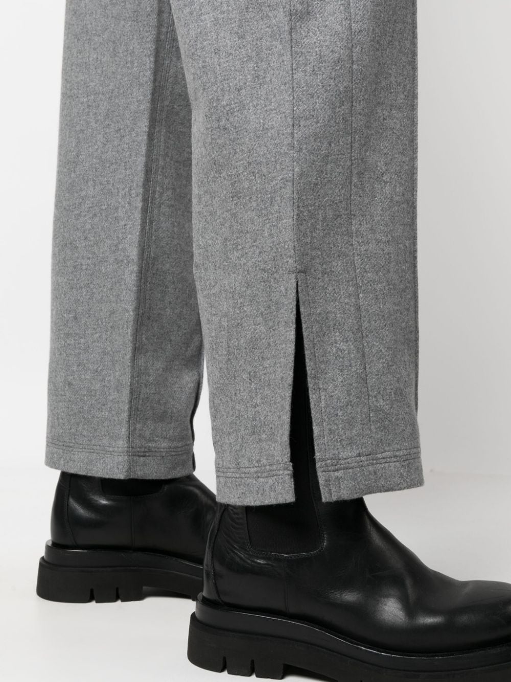 Shop Rag & Bone High-waisted Straight-leg Trousers In Grau