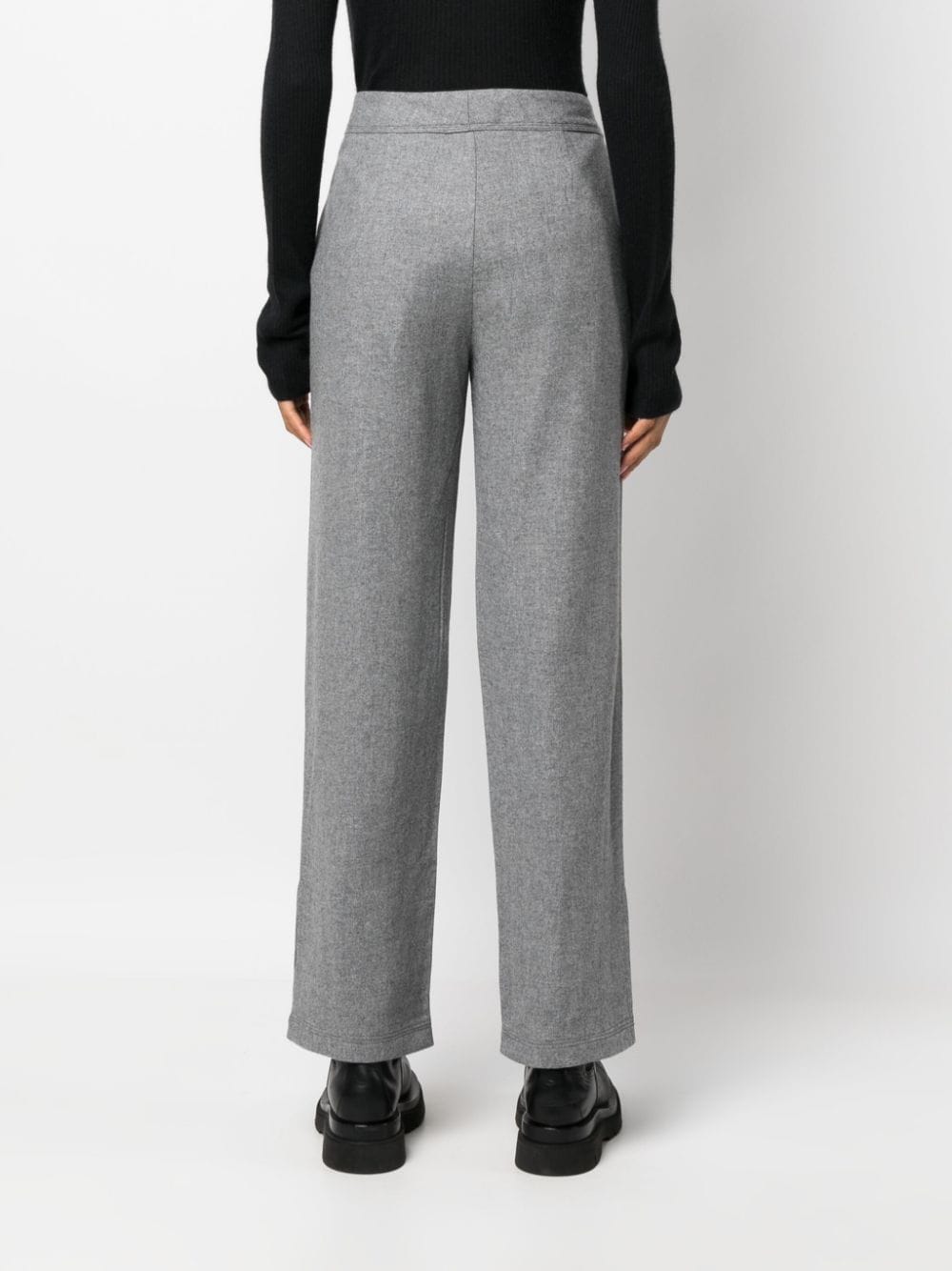 Shop Rag & Bone High-waisted Straight-leg Trousers In Grau