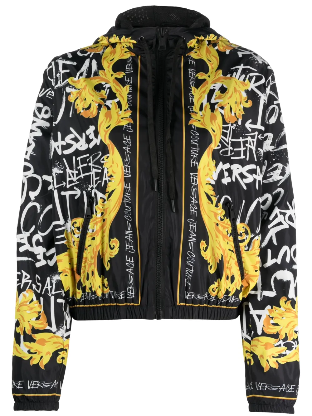 Versace Jeans Couture Logo Couture hooded jacket – Black