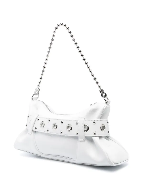 DSQUARED2◆ ゴシック ロゴ ショルダーバッグ DSQUARED2 Gothic ロゴプレート レザーショルダーバッグ