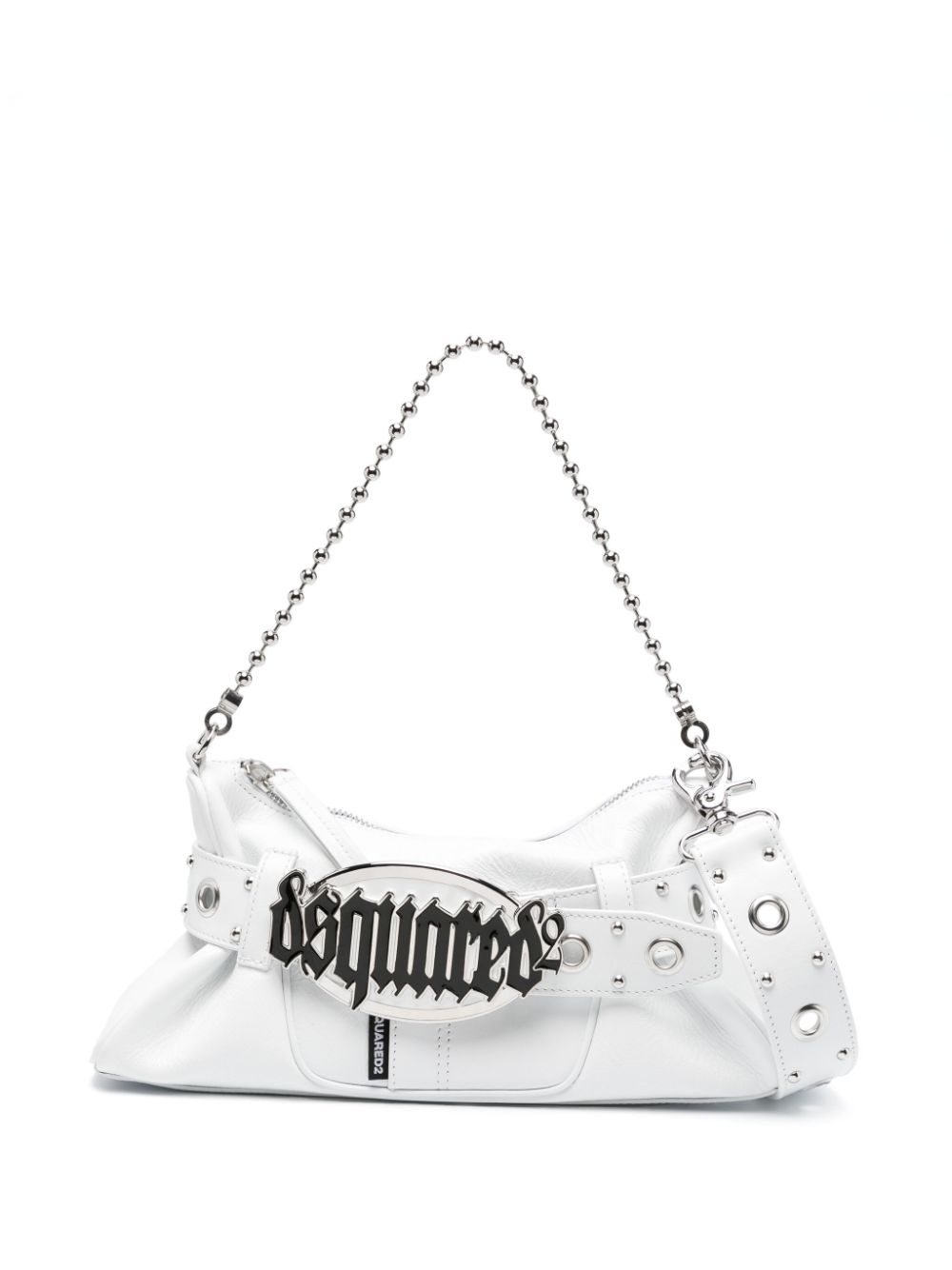 Gothic leather shoulder bag