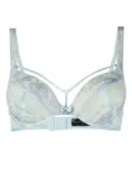 Marlies Dekkers Mariposa floral-lace push-up bra - Blue