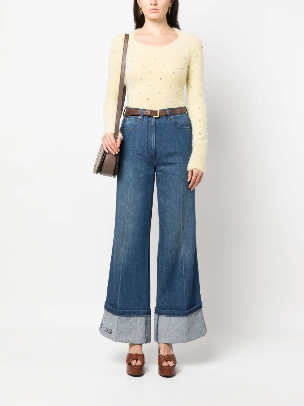 Gucci High waist jeans - Blauw