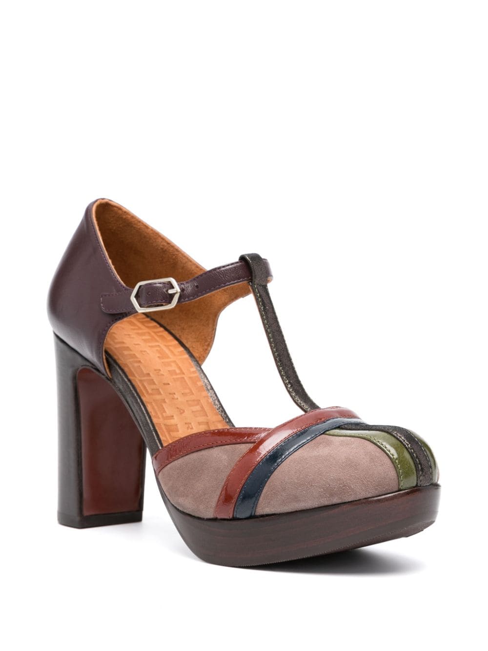 Shop Chie Mihara Yarmin 100mm Leather Pumps In Brown