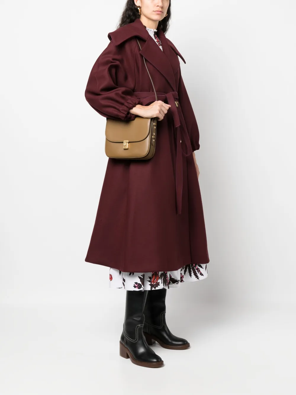 Soeur Leren schoudertas - Bruin